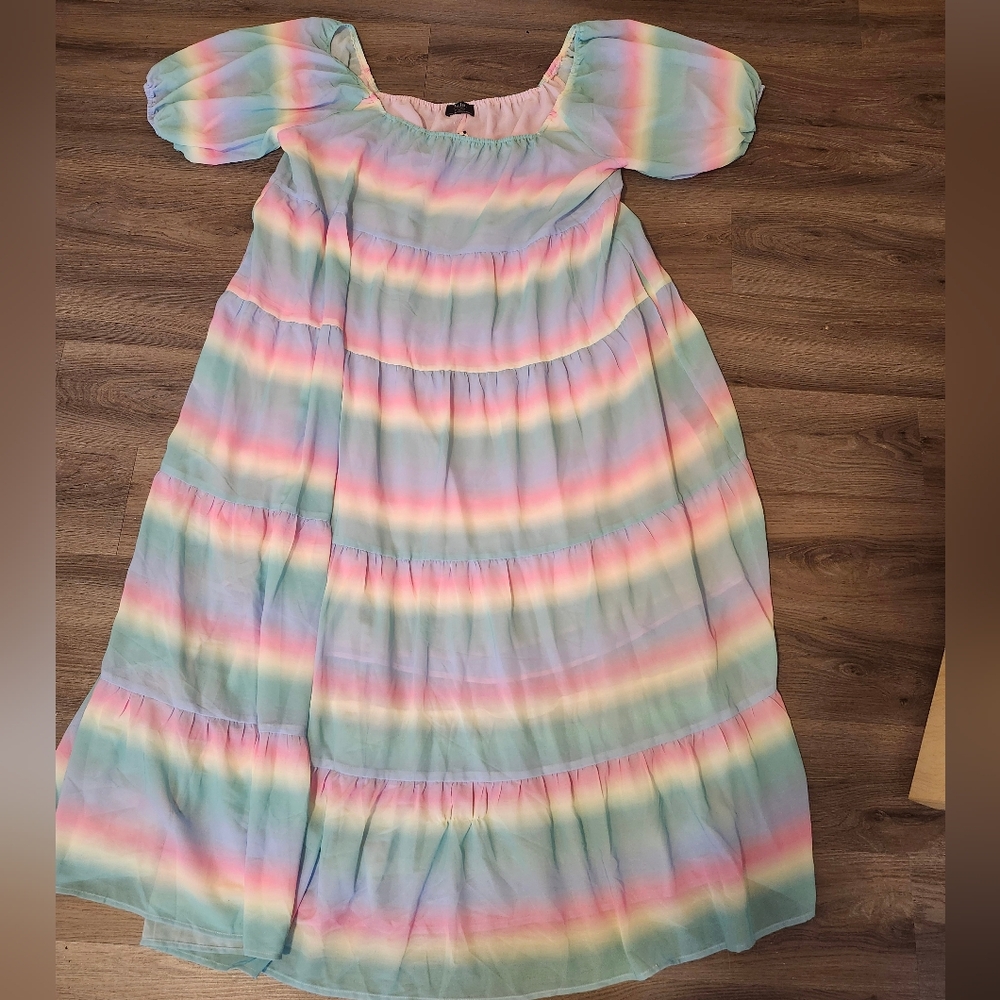 Dressed In Lala Lucky Lady Maxi Dress in Sugar High